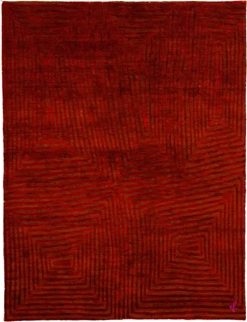 Ly Erg Wool Hand Knotted Tibetan Rug