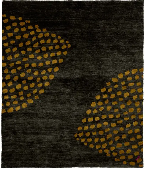 Shahroud Wool Hand Knotted Tibetan Rug