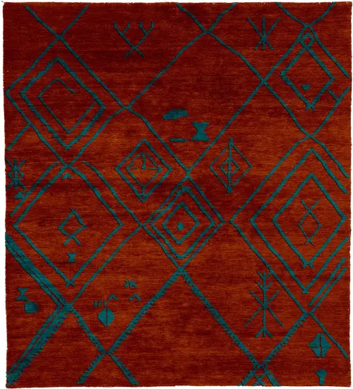 Moorak A Wool Hand Knotted Tibetan Rug