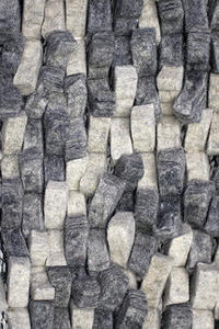 Quick Cart Image for Cobblestone Coal / Silver Felt Shag  Rug