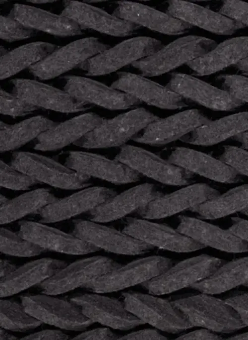 Contract Braided Felt Charcoal Rug