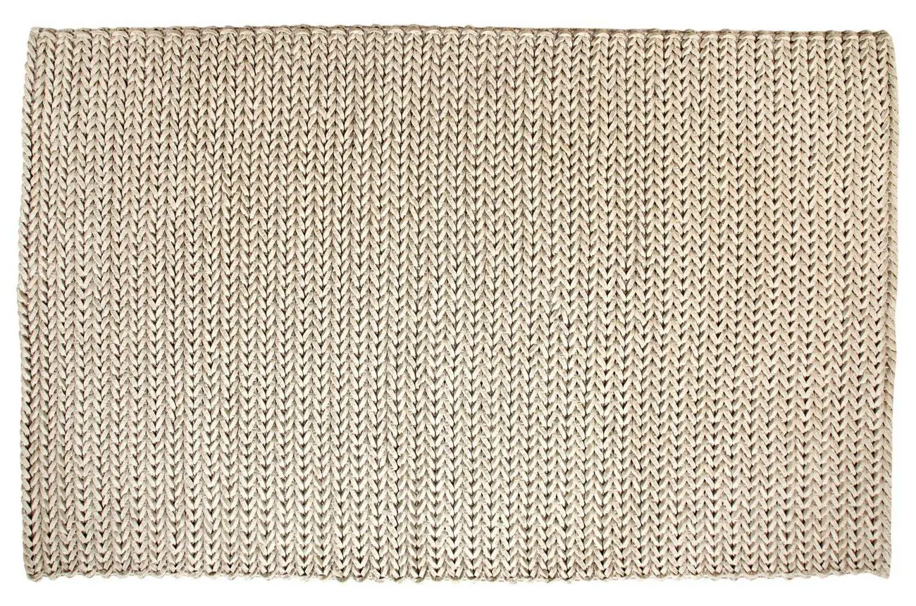 Contract Braided Felt Silver Rug