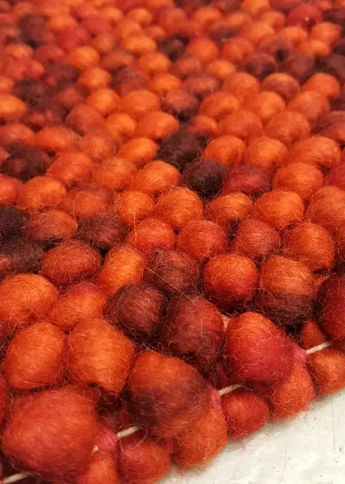 Contract Quality Truffles Orange Felted Shag