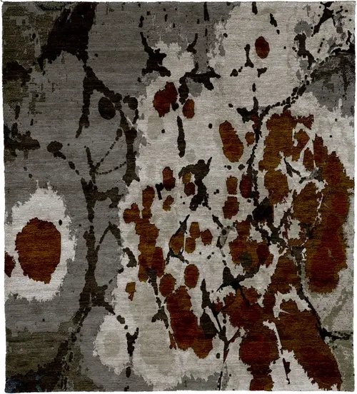 Fink B Mohair Hand Knotted Tibetan Rug