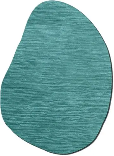 Flagstone Turquoise Wool Rug
