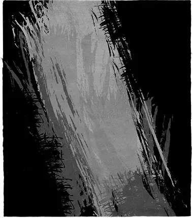 Ink Black-Gray Wool Rug