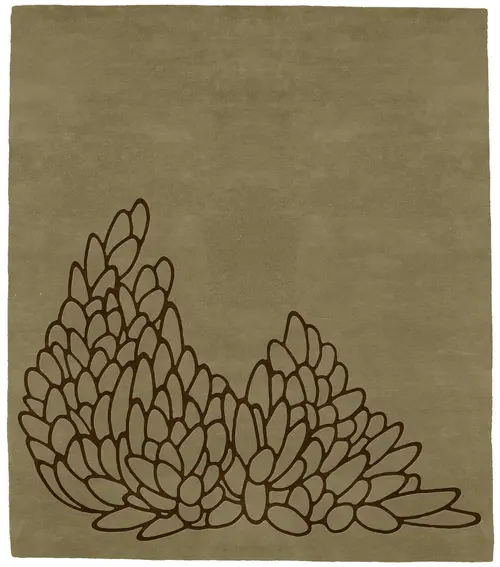 Leaves Mahogany Rug