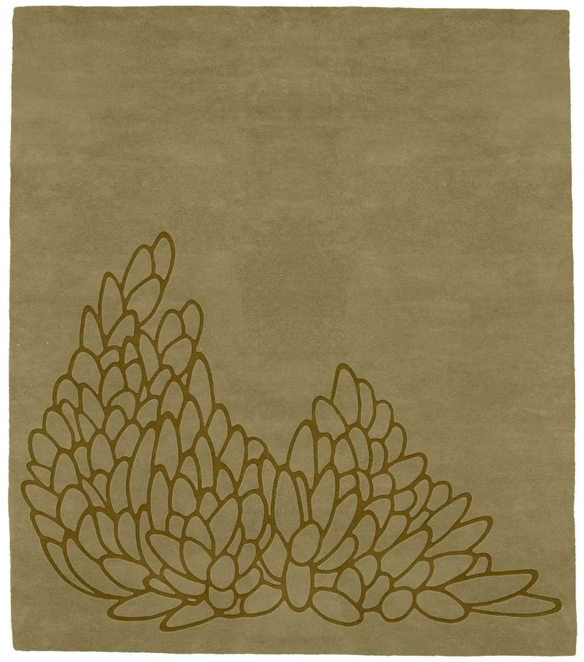 Leaves Camel Rug