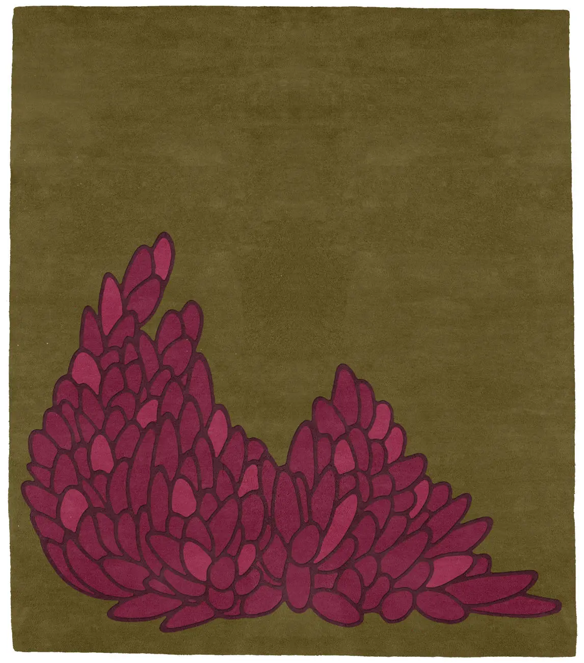 Leaves Hydrangea Rug
