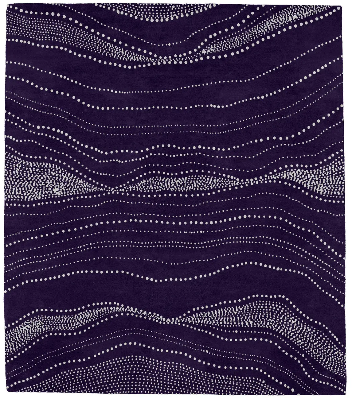 Point Art Dark Violet Rug