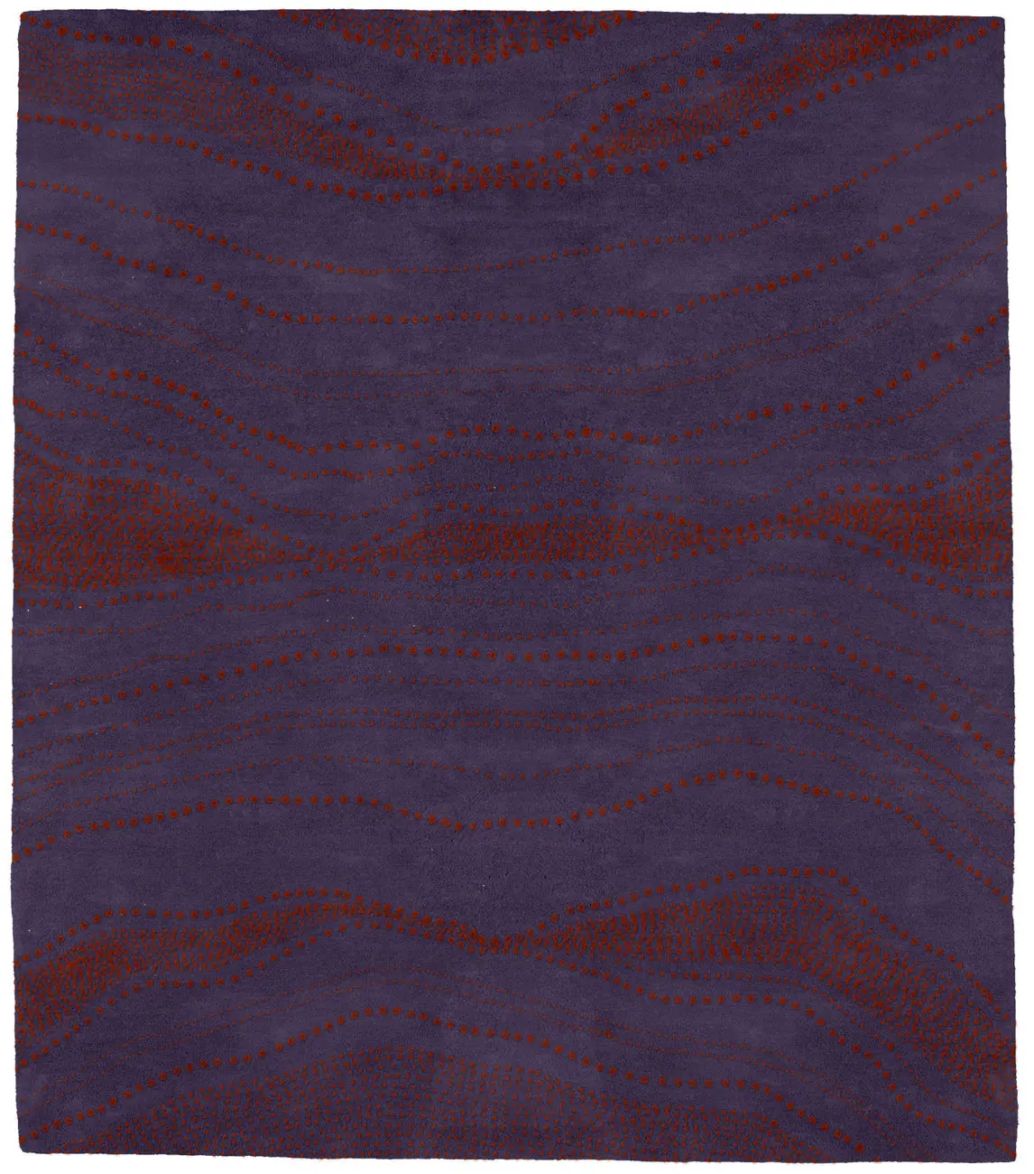Point Art Purple - Red Rug