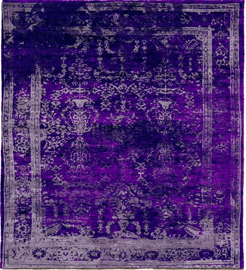 Quadrant II Traditional Silk and Wool Rug