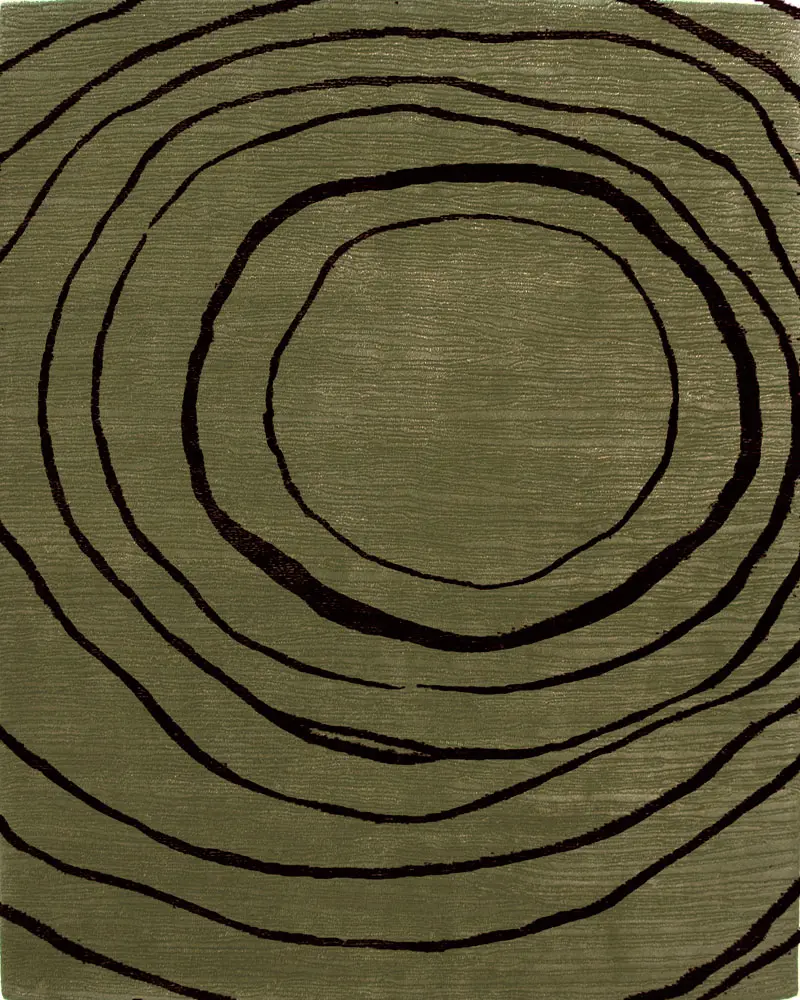 Rumors Chocolate - Sage Rug