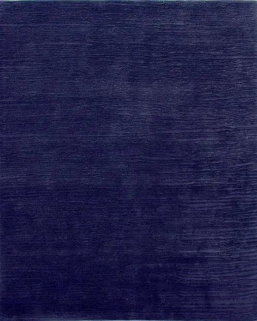 Solid Cobalt Blue Shore Wool Rug