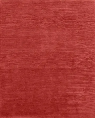 Solid Deep Coral Shore Wool Rug Product Image