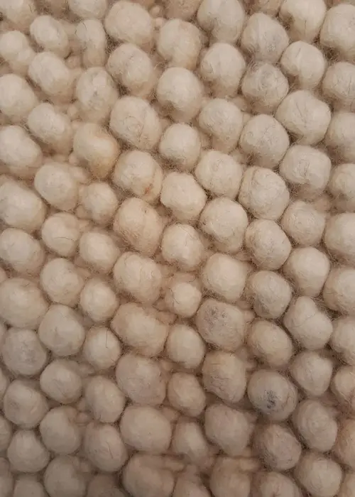 Contract Quality Truffles Bianco Felted Shag Rug