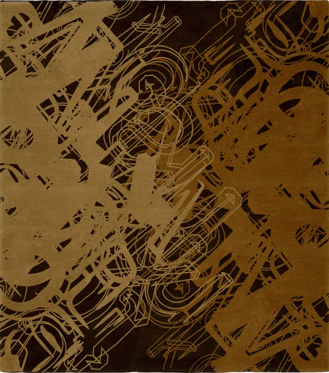 Words A Brown Signature Rug