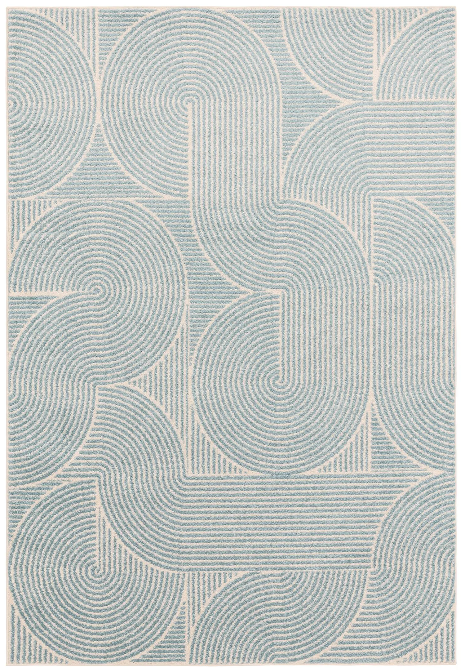 Muse Blue Swirl Rug MU02