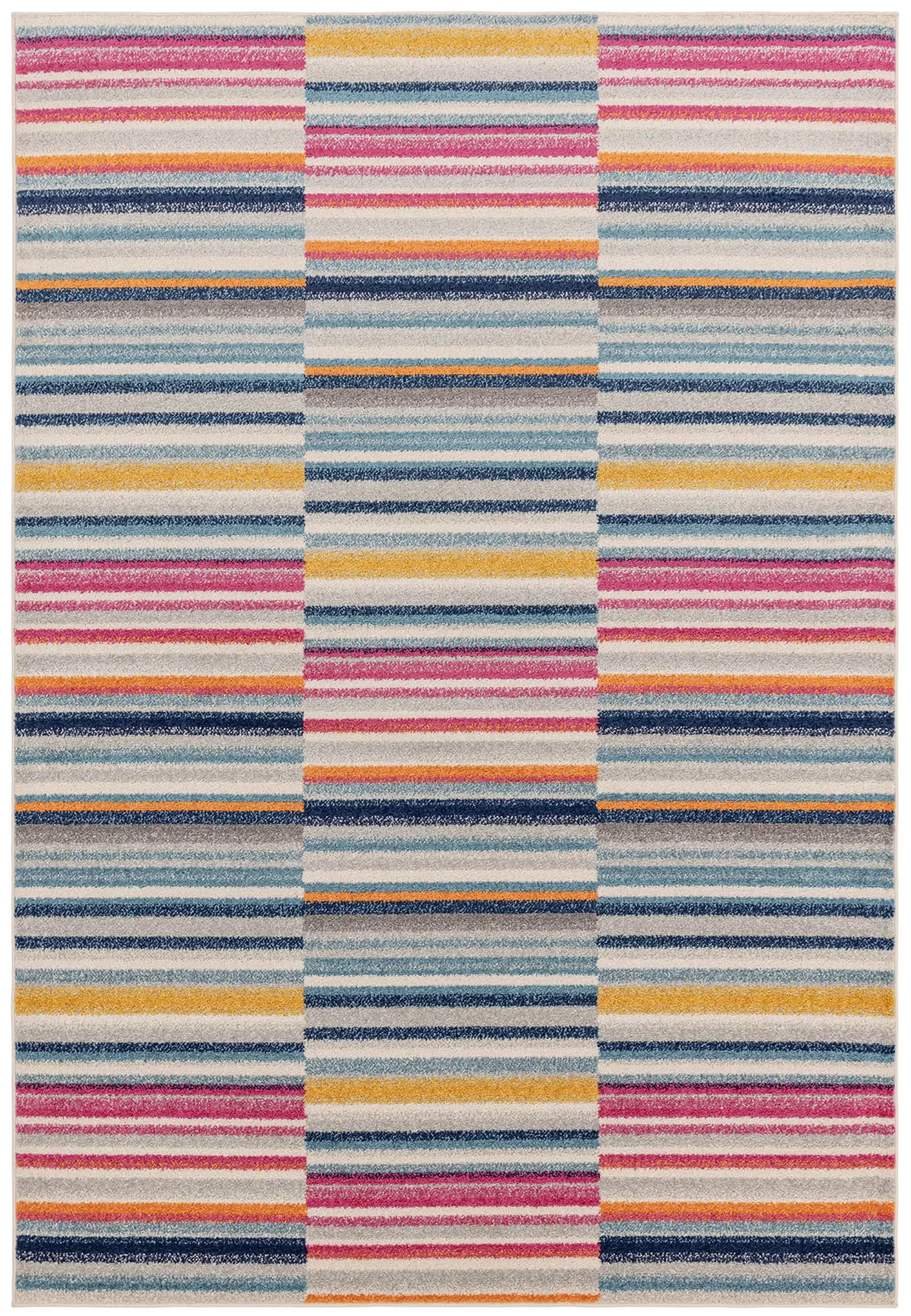 Muse Multi-Coloured Stripe Rug MU06