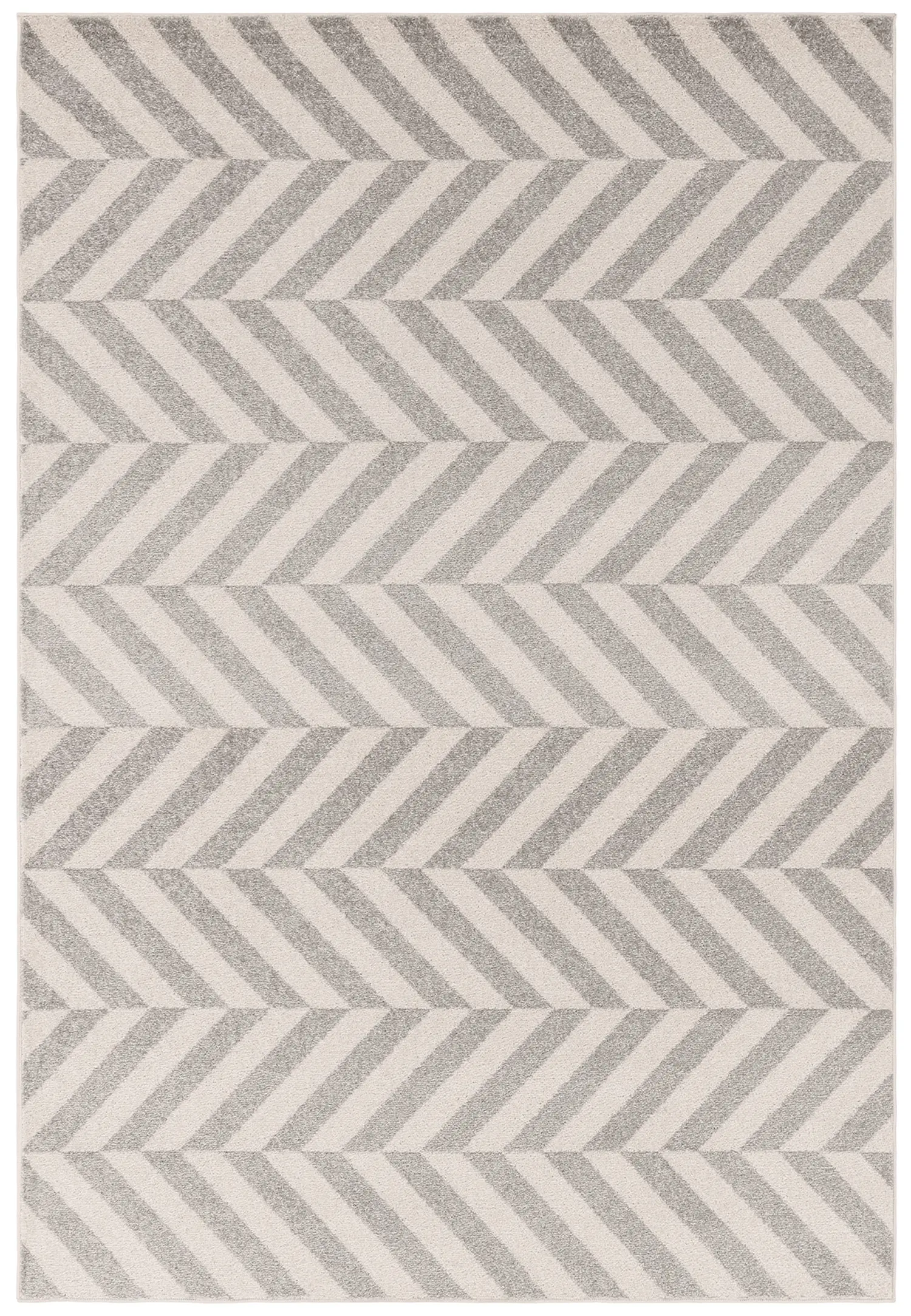 Muse Grey Chevron Rug MU07