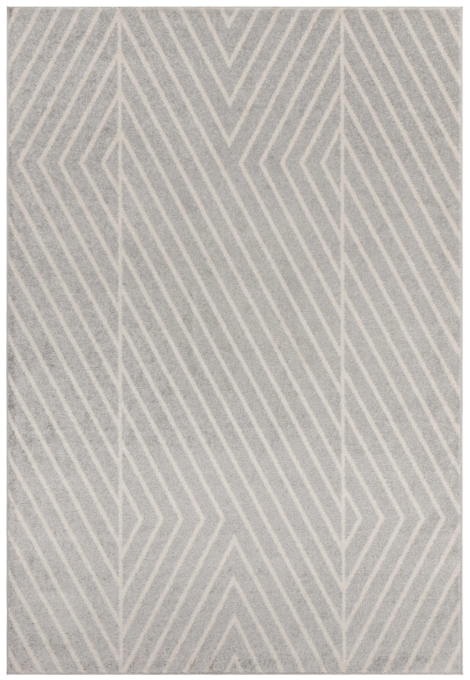 Muse Grey Linear Rug MU09