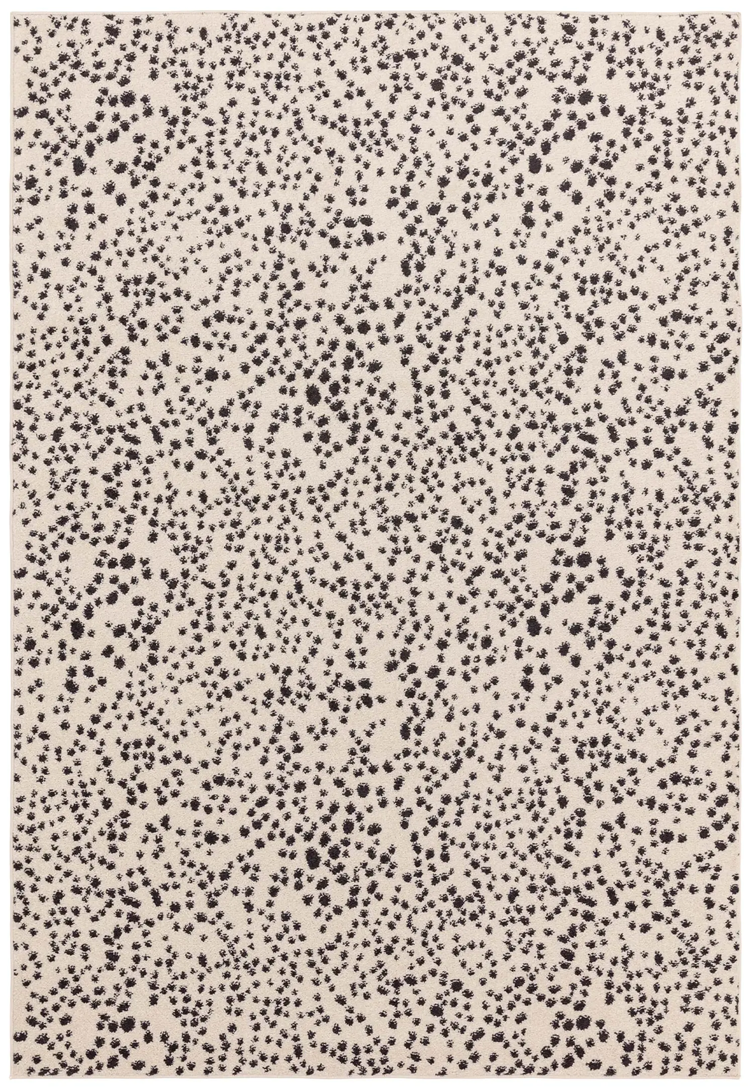 Muse Black Spotty Rug MU11