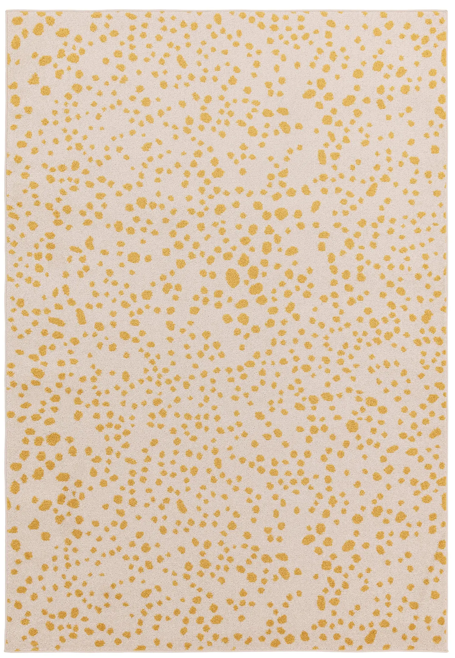 Muse Yellow Spotty Rug MU12