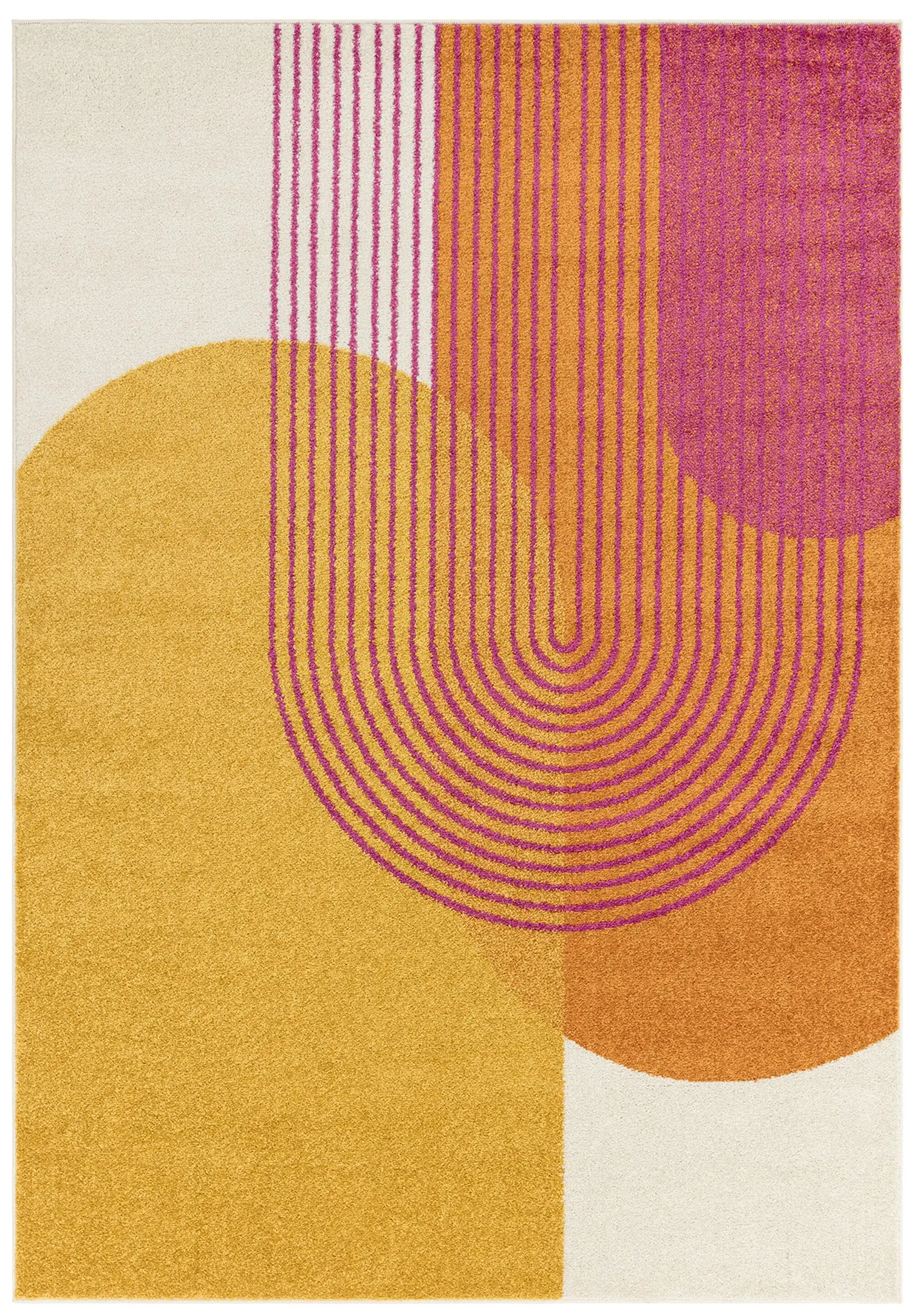 Muse Orange Retro Rug MU13