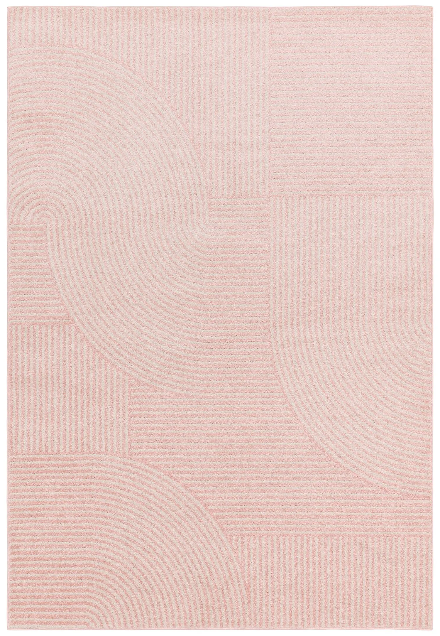 Muse Pink Geometric Rug MU17