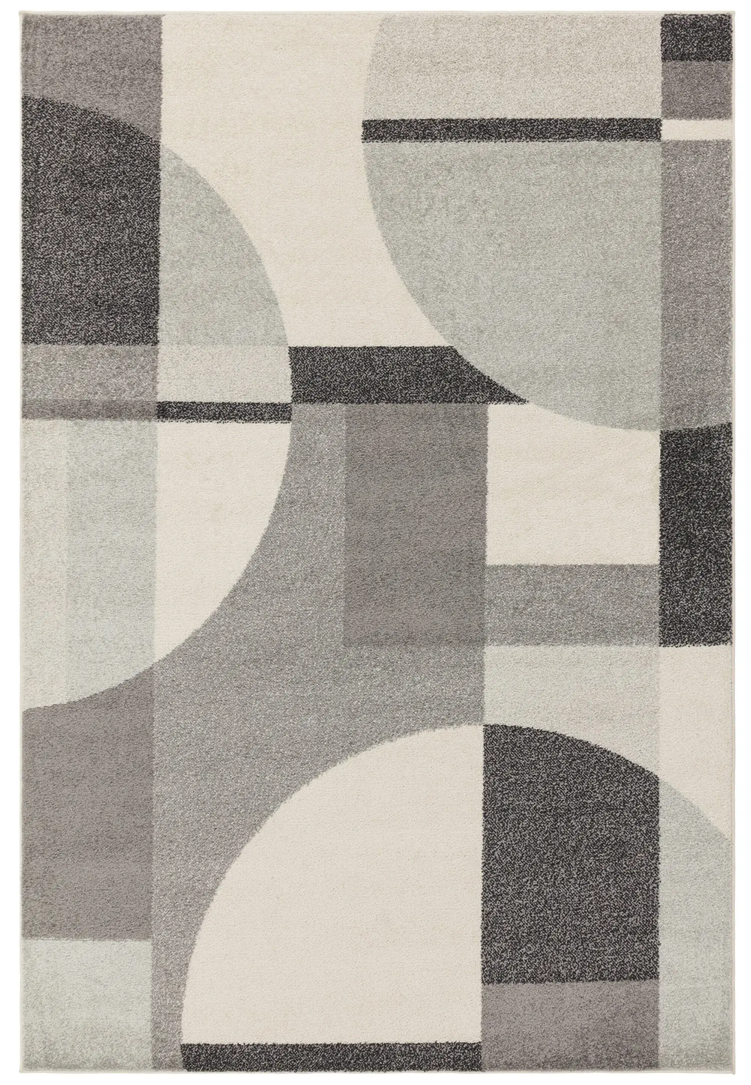 Muse Grey Art Deco Rug MU20
