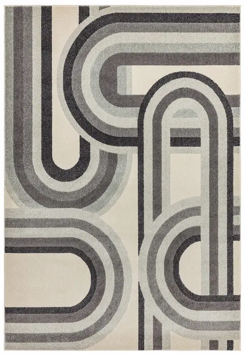 Nova Retro Grey Rug NV29