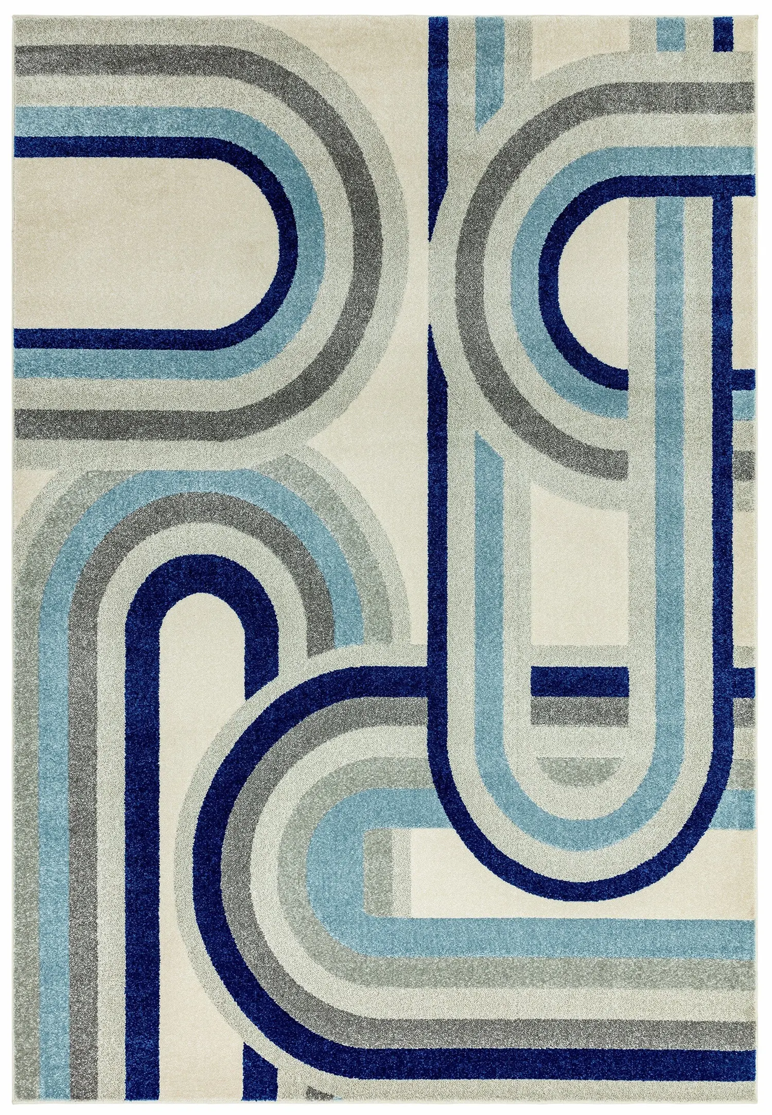 Nova Retro Blue Rug NV30