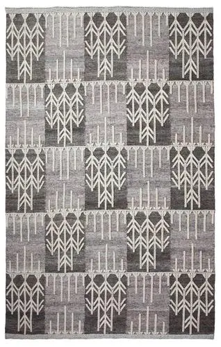 Gothic Lines Gray Felted Rug Product Image