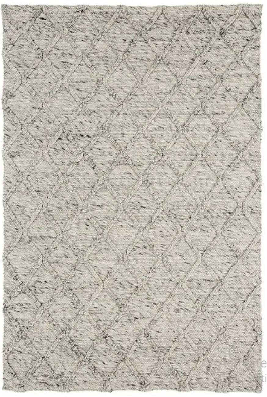 Luxury Lattice 1 Gray Felted Rug