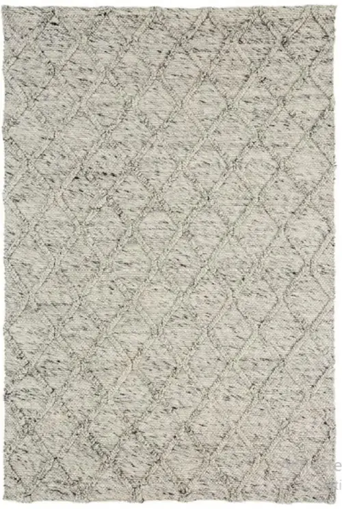 Luxury Lattice 1 Gray Felted Rug