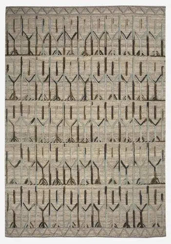 Princess Line 2 Beige Felted Rug Product Image