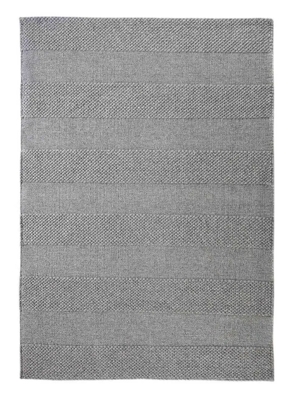 Wool Flat 1 Gray Felted Rug