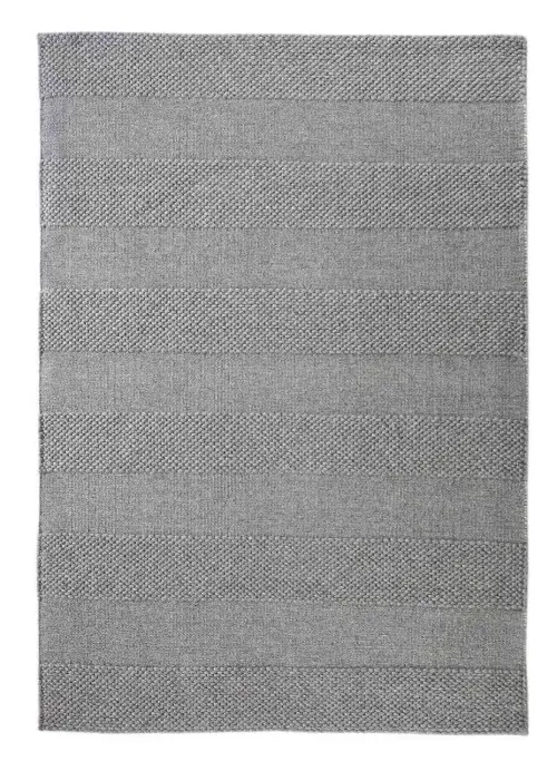 Wool Flat 1 Gray Felted Rug
