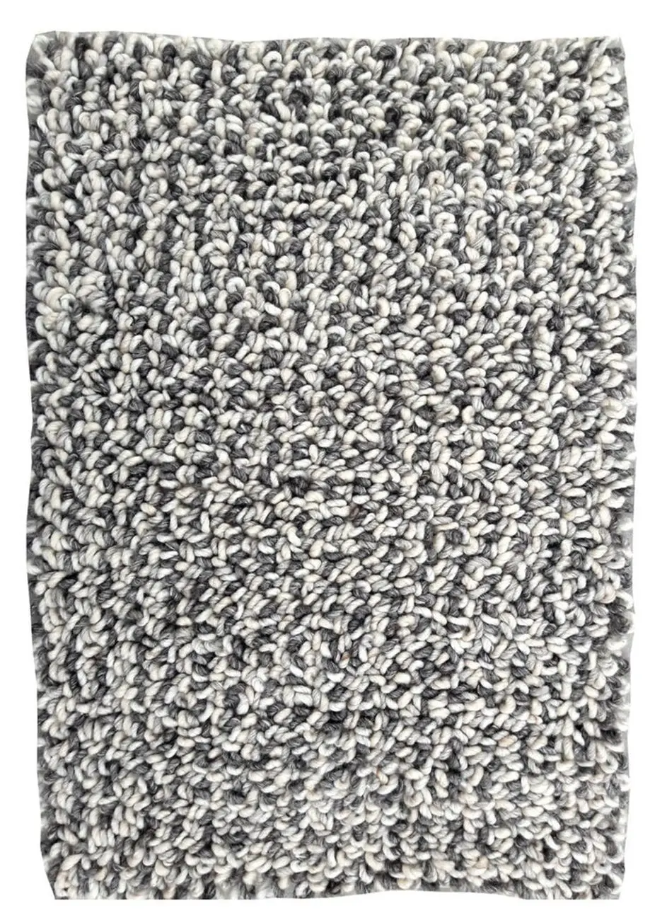 Acadia Natural Gray Felt Shag Rug
