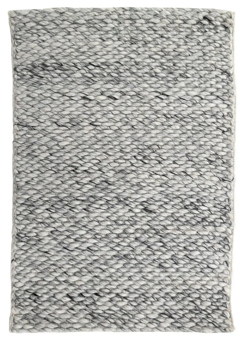Maardu Ivory Gray Felt Shag Rug