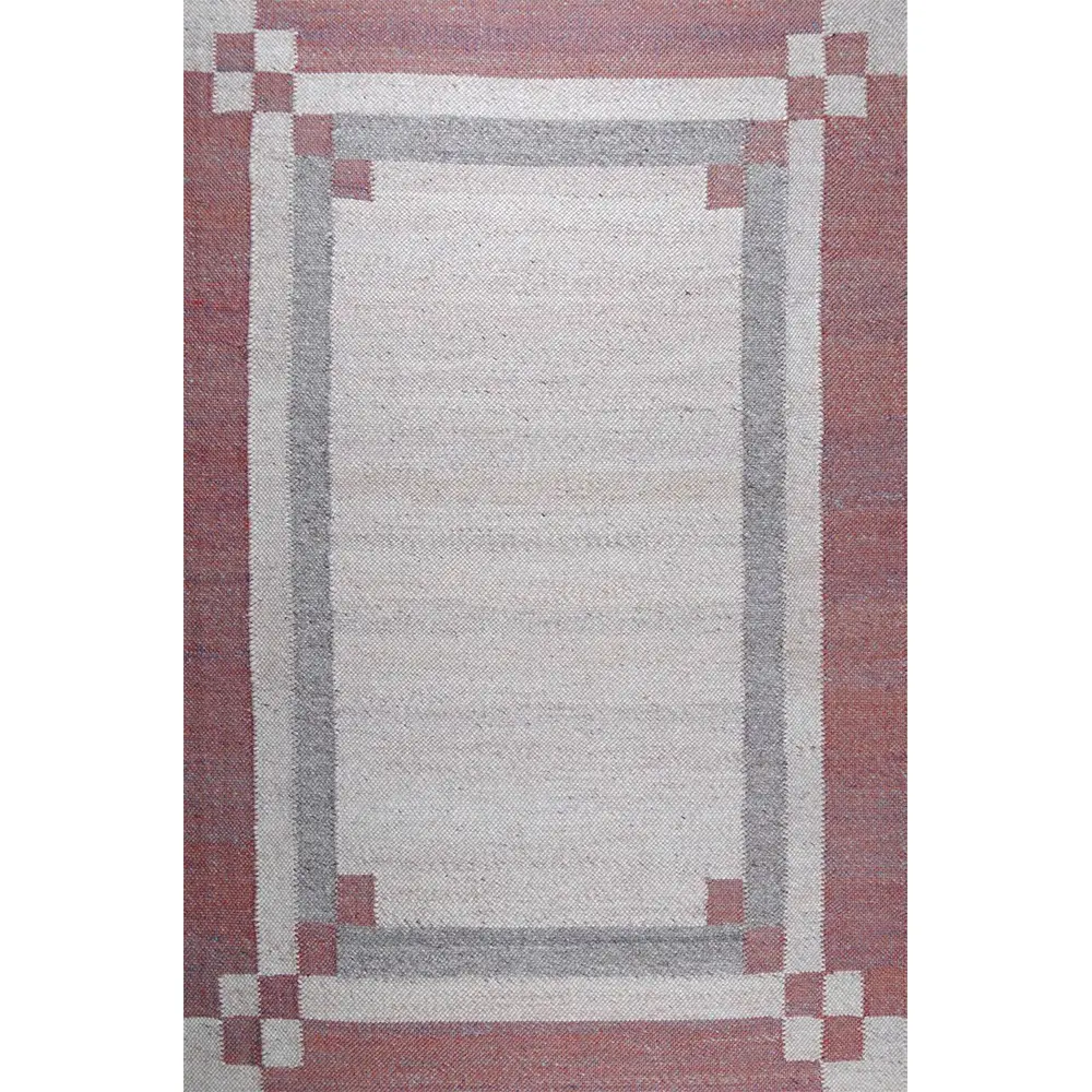 Outward Red Felt Shag Rug