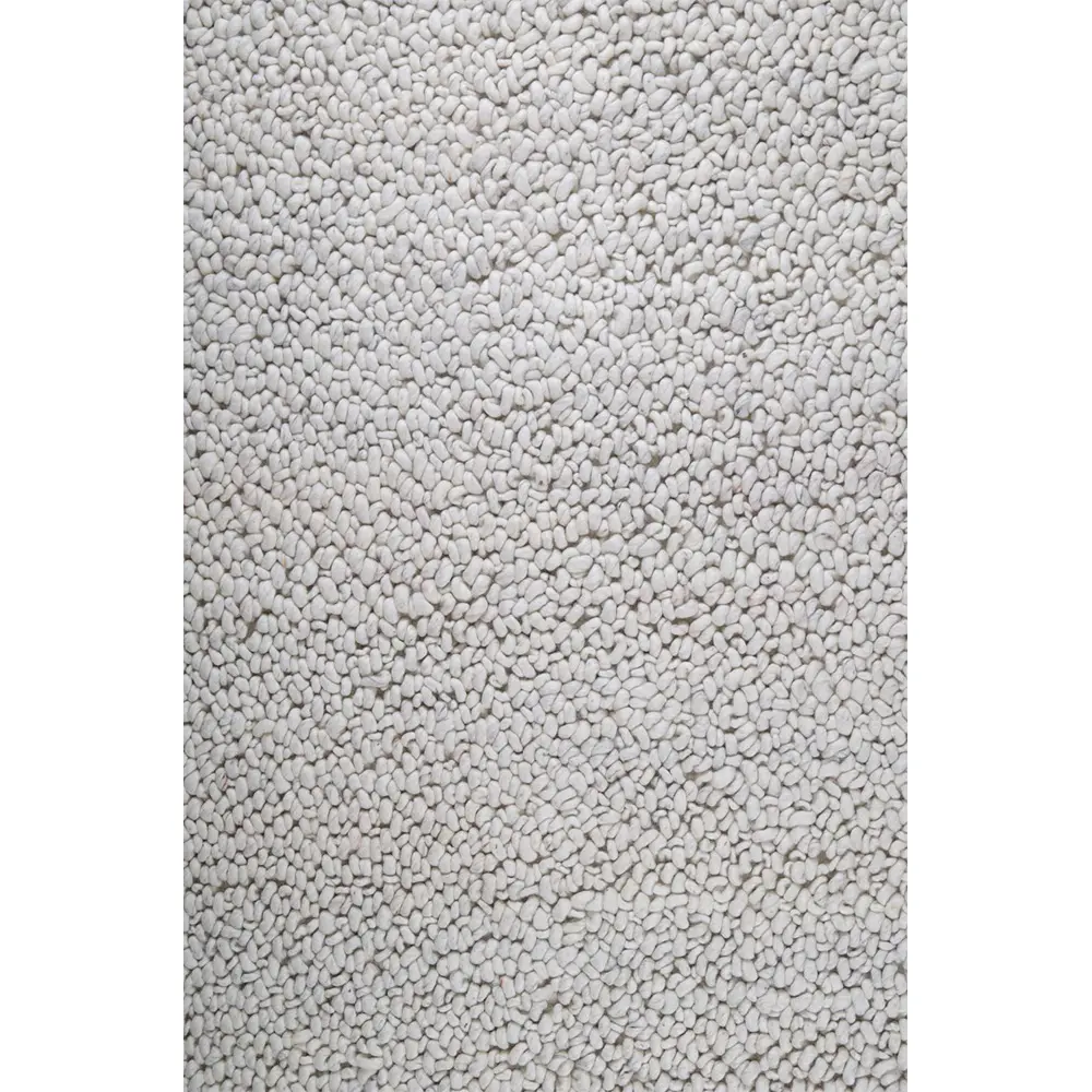 Pearl White Felt Shag Rug