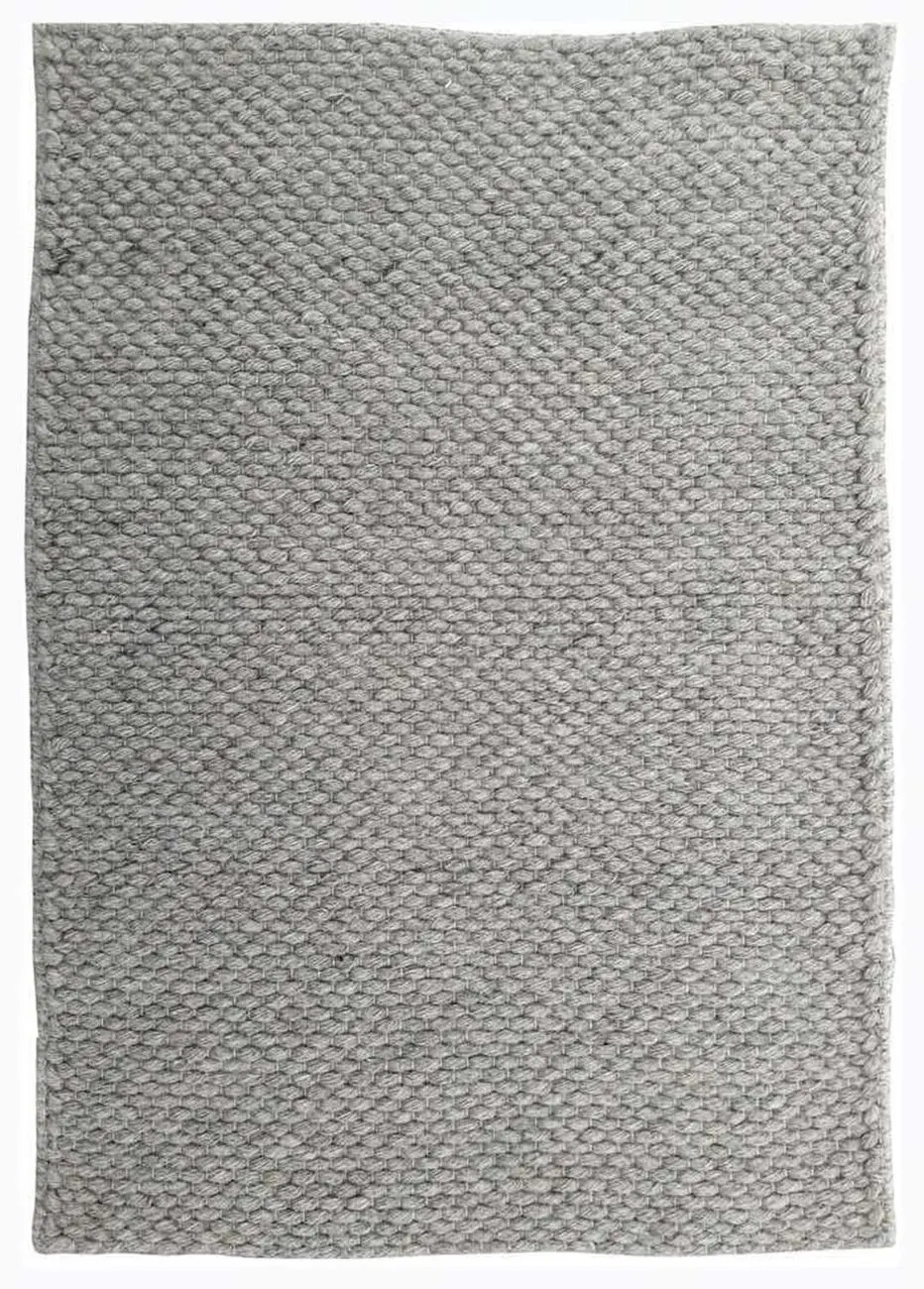 Tartu Silver Gray Felt Shag Rug