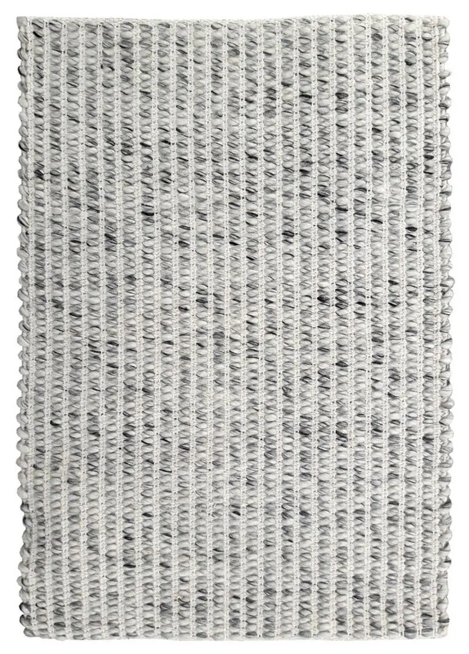 Trestle Ivory Gray Felt Shag Rug