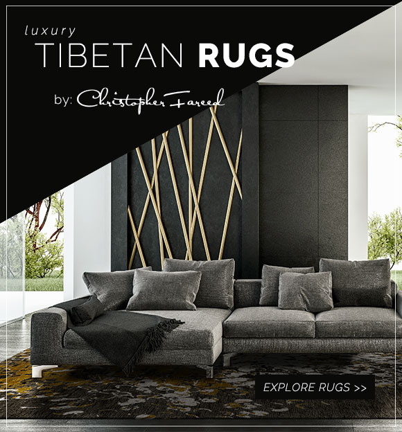 Experience the beauty of luxury wool and silk Tibetan rugs by Christopher Fareed. Explore rugs now.