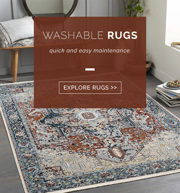 Washable area rugs: quick and easy maintenance. Explore rugs now!