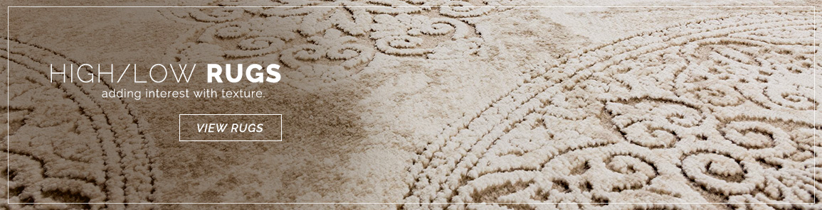 Add an interesting texture to your space with our collections of high/low rugs. Discover these rugs now!