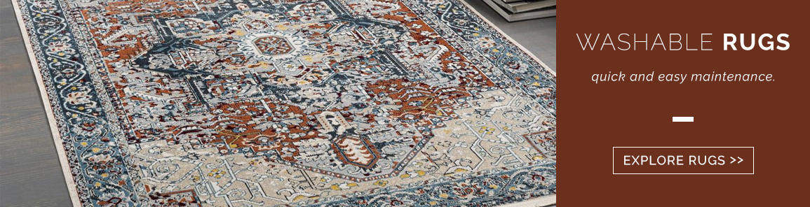 Washable area rugs: quick and easy maintenance. Explore rugs now!