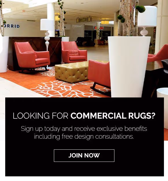 Public spaces. Rugs for shopping malls, offices, retail spaces, and more... Learn more.