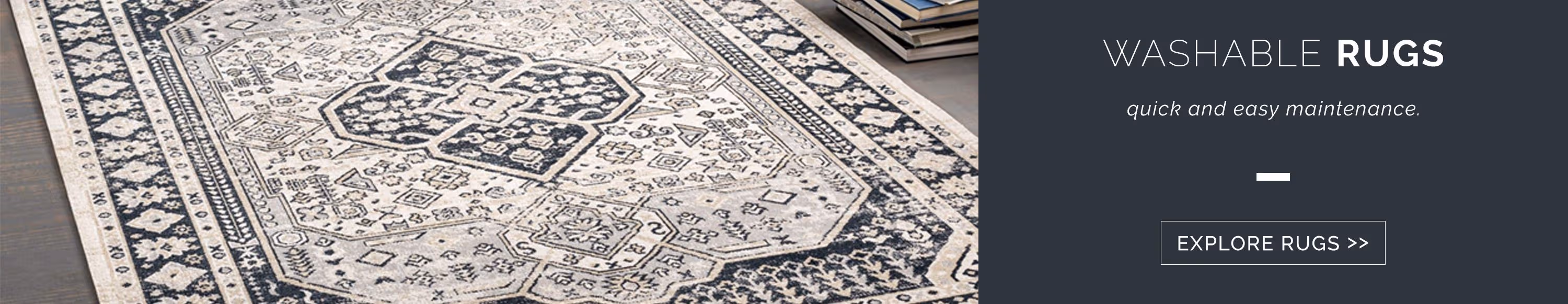 Washable area rugs: quick and easy maintenance. Explore rugs now!